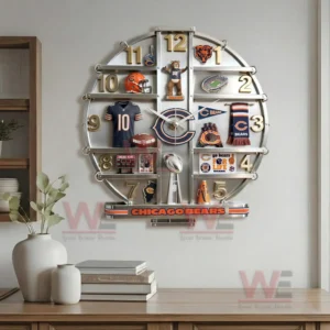 Chicago Bears Home Decorative 3D Wall Clock