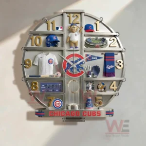 chicago cubs home decorative 3d wall clock img 4 SrEJn