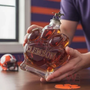 Clemson Tigers Logo Whiskey Bottle 9 clemson tigers logo whiskey bottle img 4 whLjp