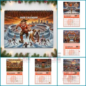 Cleveland Browns 2026 Wall Calendar 11 cleveland browns 2026 wall calendar img 5 DgfFW