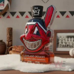 Cleveland Indians 2 Time World Series Champions Custom Whiskey Bottle 9 cleveland indians 2 time world series champions custom whiskey bottle img 4 bLnJs