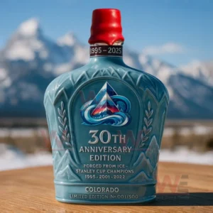 colorado avalanche 30th anniversary whiskey bottle img 4 0A1ty
