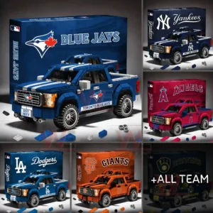 Custom MLB Team Off Road Truck Building Set
