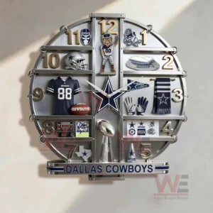 Dallas Cowboys Home Decorative 3D Wall Clock 9 dallas cowboys home decorative 3d wall clock img 4 7L5VO
