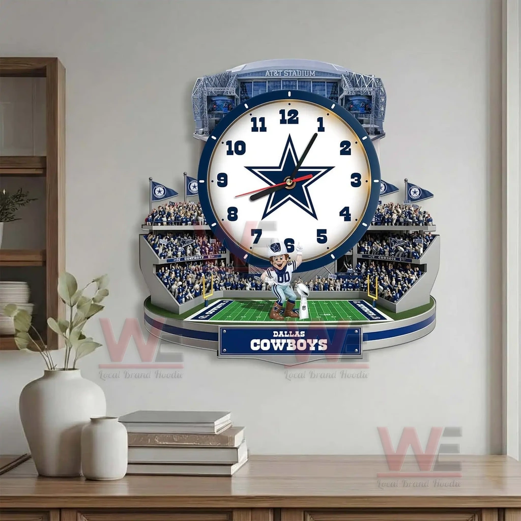 Dallas Cowboys Stadium Decorative 3D Wall Clock 5 Dallas Cowboys Stadium Decorative 3D Wall Clock - Image 5
