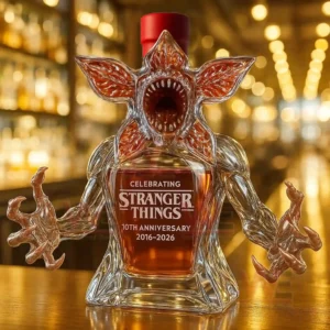 Demogorgon Stranger Things 10th Anniversary 2016-2026 Whiskey Bottle 9 demogorgon stranger things 10th anniversary 2016 2026 whiskey bottle img 2 Wkwml