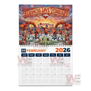 Denver Broncos 2026 Wall Calendar 14 denver broncos 2026 wall calendar img 6 grYYH