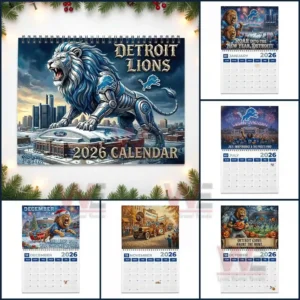 Detroit Lions 2026 Wall Calendar 10 detroit lions 2026 wall calendar img 4 ehO5E