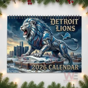 Detroit Lions 2026 Wall Calendar 11 detroit lions 2026 wall calendar img 5 8YJB4