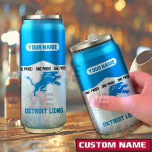 Detroit Lions NFL Personalized Can Tumbler