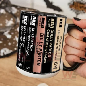 dolly parton albums cassette retro collection accent mug img 5 0wpEg