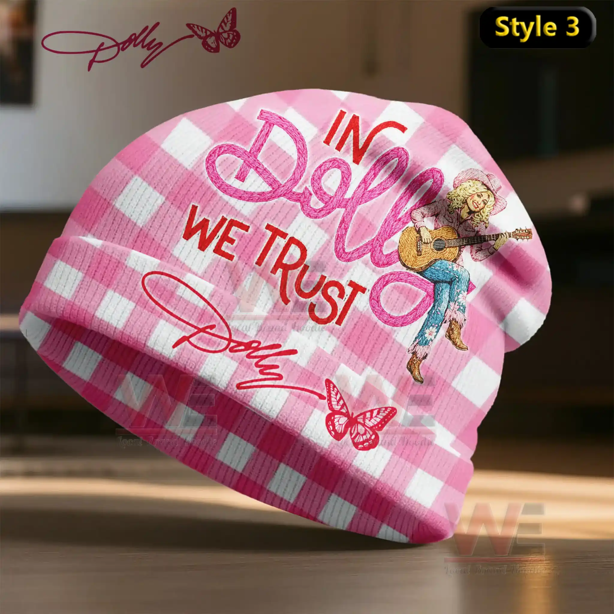 Dolly Parton In Dolly We Trust Beanie Hat cap 6 Dolly Parton In Dolly We Trust Beanie Hat cap - Image 6