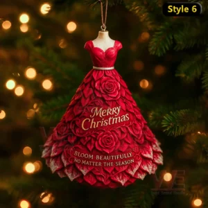 flower dress christmas ornament img 5 vAVnl