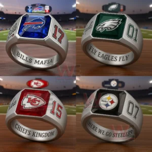 Football Team Crystal Spirit Ring