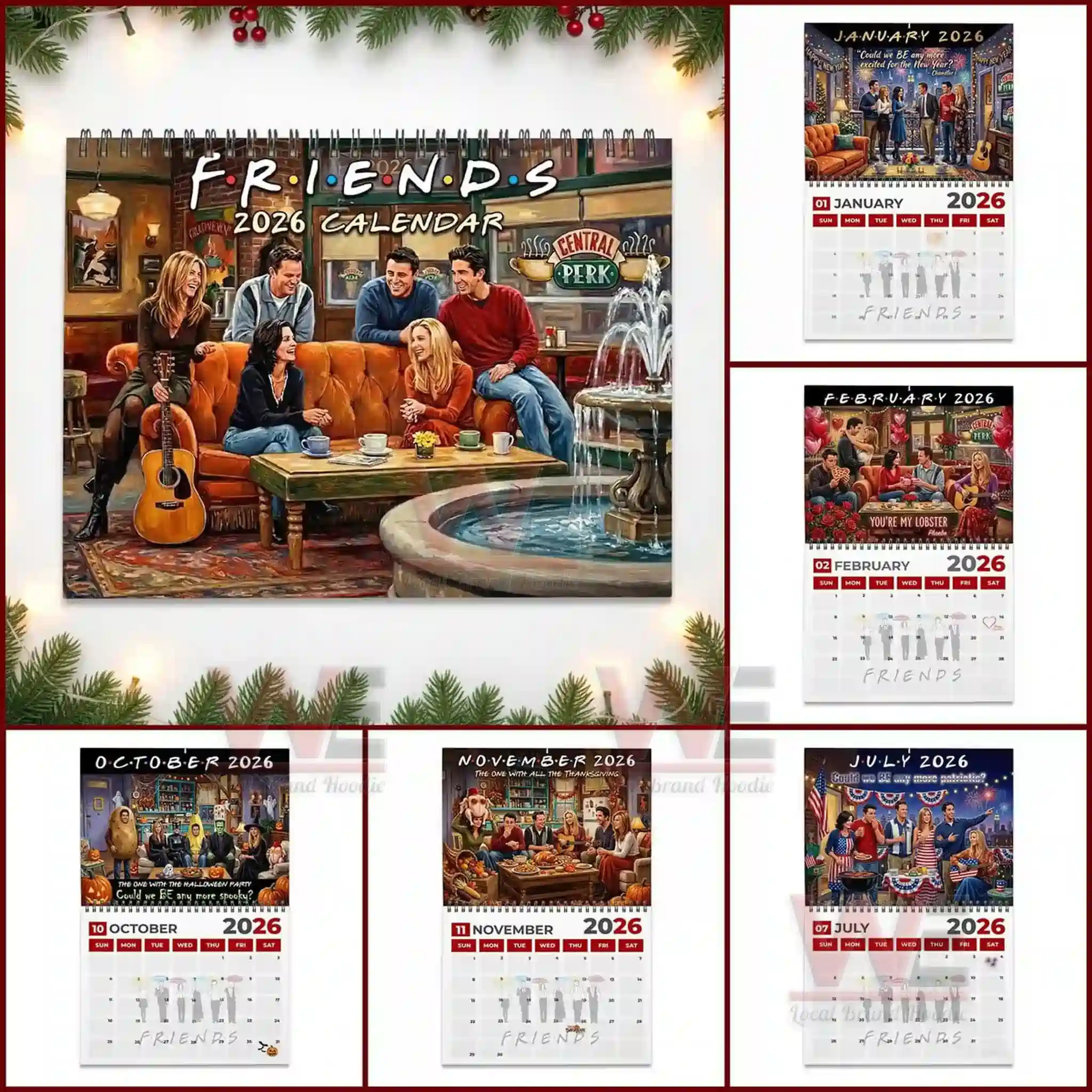 Friends 2026 Wall Calendar 5 Friends 2026 Wall Calendar - Image 5