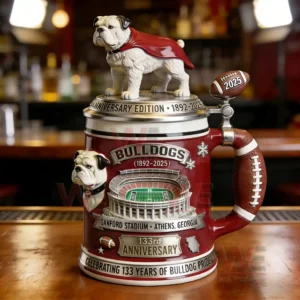 Georgia Bulldogs 133rd Anniversary Commemorative Beer Stein