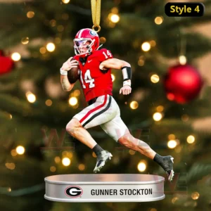 georgia bulldogs players and coach christmas ornament img 4 qTaXa