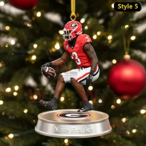 georgia bulldogs players and coach christmas ornament img 5 xav6z
