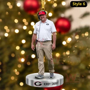 georgia bulldogs players and coach christmas ornament img 6 p8ovn
