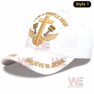 I'M A Simple Man's Cross and Pistons Cap