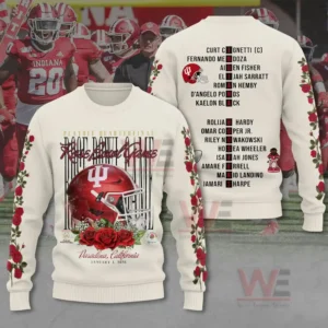 Indiana Hoosiers Football 2026 Rose Bowl 3D Apparel Shirt 9 indiana hoosiers football 2026 rose bowl 3d apparel shirt img 4 Hmw6p
