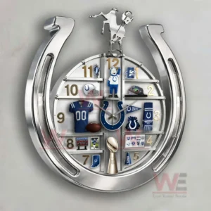 Indianapolis Colts Home Decorative 3D Wall Clock 9 indianapolis colts home decorative 3d wall clock img 4 DwLx7
