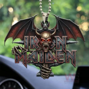 Iron Maiden Custom Skull Batwing 3D Car Ornament