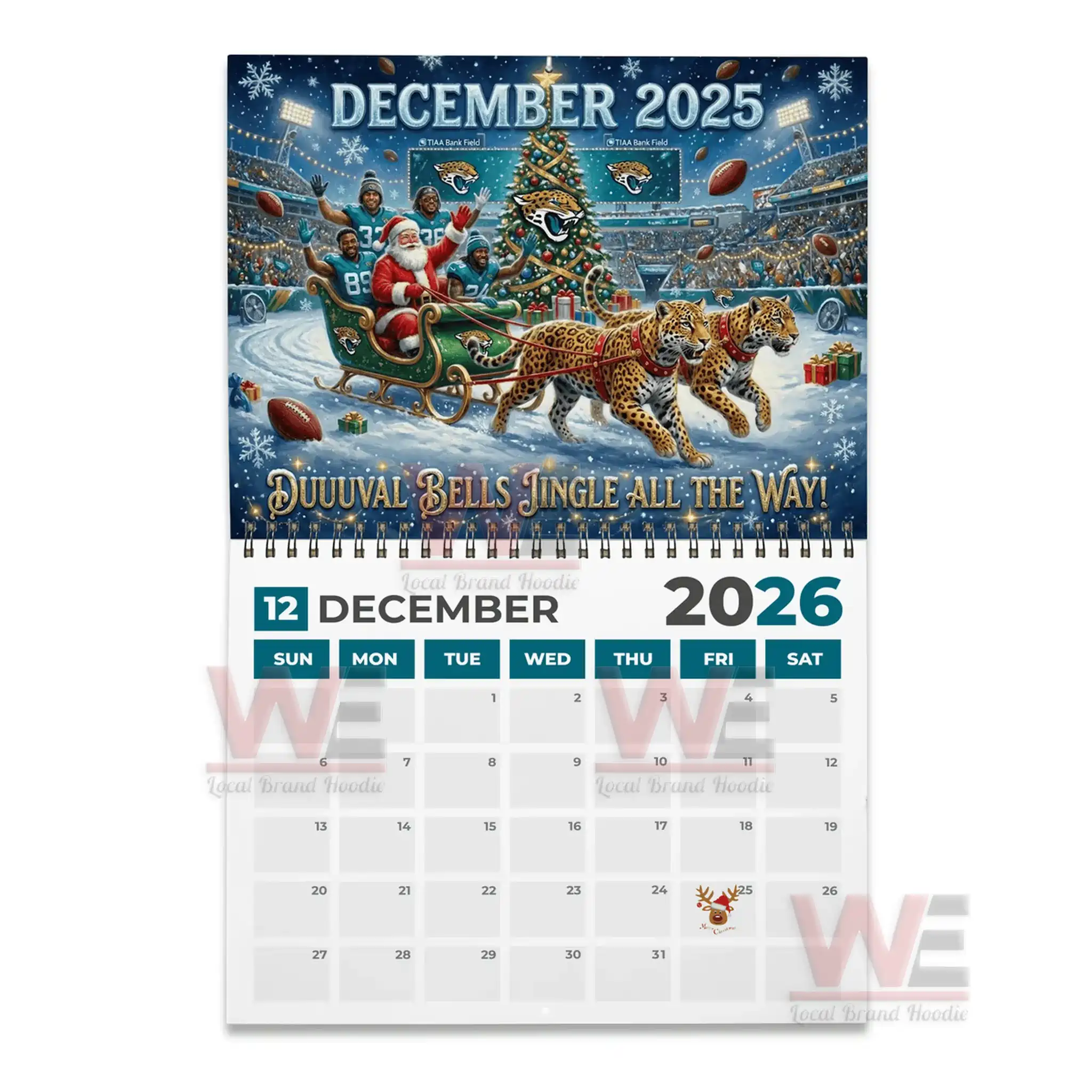 Jacksonville Jaguars 2026 Wall Calendar 6 Jacksonville Jaguars 2026 Wall Calendar - Image 6