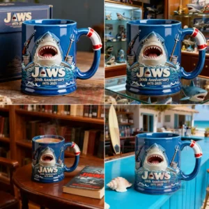 jaws shark 50th anniversary 1975 2025 mug img 4 YgfMN