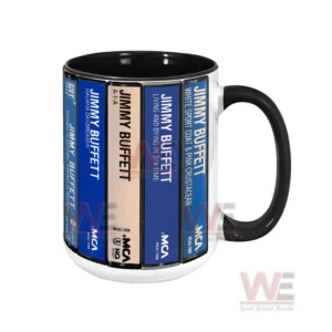 Jimmy Buffett Albums Cassette Retro Collection Accent Mug 9 jimmy buffett albums cassette retro collection accent mug img 4 B7x6Q