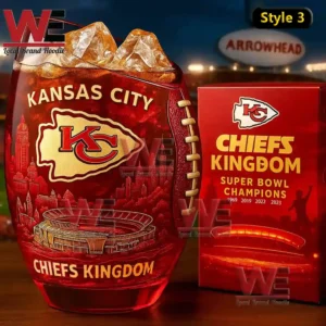Kansas City Chiefs 65th Anniversary 4x Super Bowl Champions Whiskey Glass 11 kansas city chiefs 65th anniversary 4x super bowl champions whiskey glass img 5 VUEIa