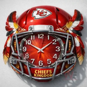 Kansas City Chiefs Helmet Clock