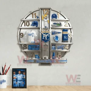 Kansas City Royals Home Decorative 3D Wall Clock