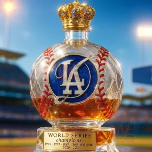 la dodgers world series anniversary crown royal bottle img 2 CqYeu