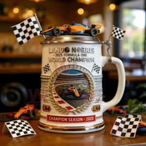 Lando Norris 2025 F1 World Champions Beer Stein