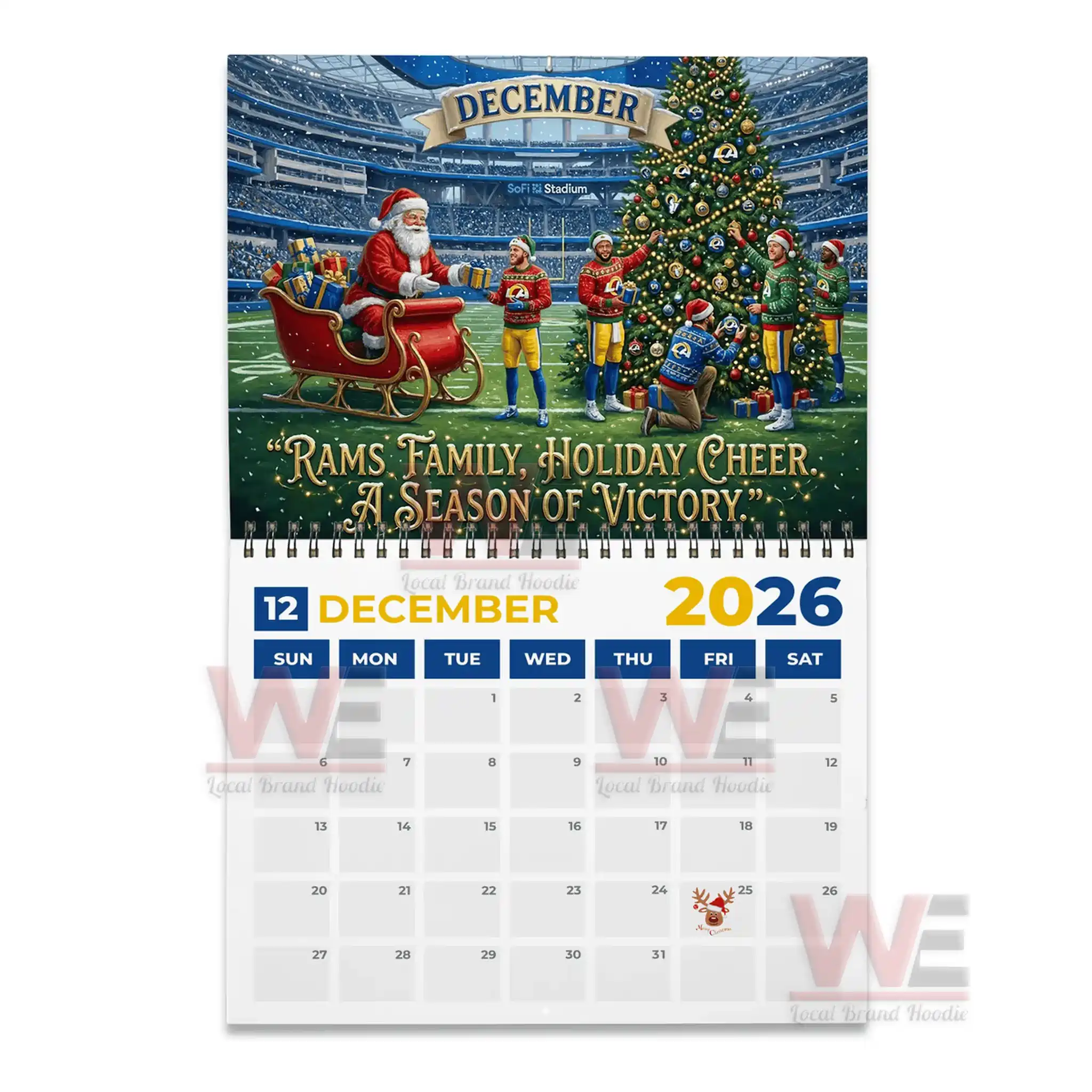 Los Angeles Rams 2026 Wall Calendar 6 Los Angeles Rams 2026 Wall Calendar - Image 6