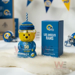 Los Angeles Rams 90th Anniversary 1936-2026 Bear Glass Cup 5 los angeles rams 90th anniversary 1936 2026 bear glass cup img 2 qbDXo