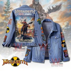 Megadeth Ride the Lightning Canada 2026 Denim Jacket