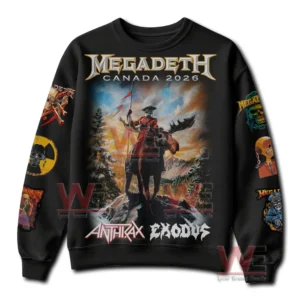 Megadeth x Canada Tour 2026 Shirt, Hoodie 14 megadeth x canada tour 2026 t shirt img 3 SrRPg