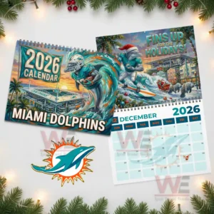 Miami Dolphins 2026 Wall Calendar 10 miami dolphins 2026 wall calendar img 4 ACszV