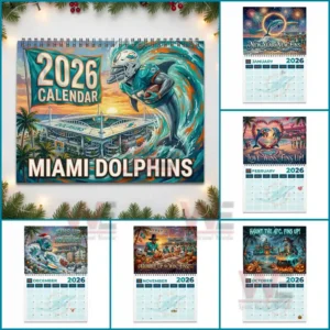Miami Dolphins 2026 Wall Calendar 11 miami dolphins 2026 wall calendar img 5 srJMk