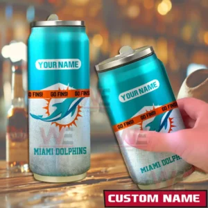 Miami Dolphins NFL Personalized Can Tumbler