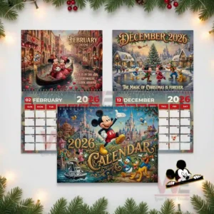 Mickey Mouse 2026 Wall Calendar 11 mickey mouse 2026 wall calendar img 5 MgBFp