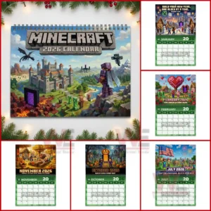Minecraft 2026 Wall Hanging Calendar 10 minecraft 2026 wall hanging calendar img 4 UhOd5