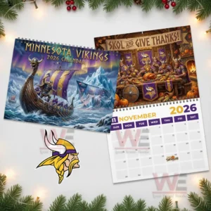 minnesota vikings 2026 wall calendar img 4 6Dzcy