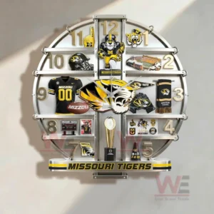 New England Patriots stadium themed wall clock with football field crowd and team logo!