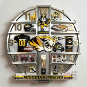 Missouri Tigers Home Decorative 3D Wall Clock 9 missouri tigers home decorative 3d wall clock img 4 tLUvZ