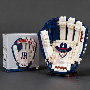 mlb team baseball glove building brick set 1