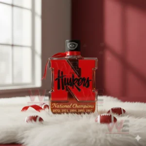 nebraska cornhuskers 5 time national champions custom whiskey bottle img 5 FqKrE