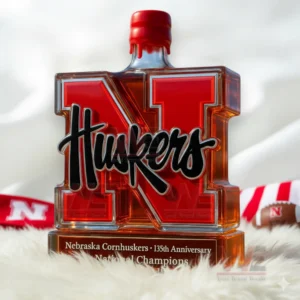 Nebraska Cornhuskers 5x National Champions Go Big Red Whiskey Bottle 10 nebraska cornhuskers 5x national champions go big red whiskey bottle img 4 87SJv